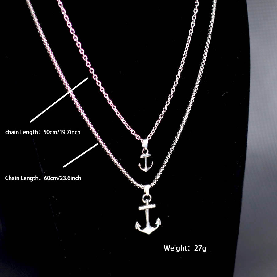 Hiphop Anchor Necklace For Men - đánh giá và giá Battle Rope Anchor